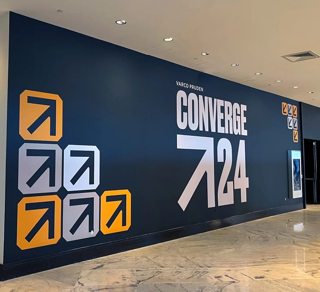 VP Converge 24 wall graphic
